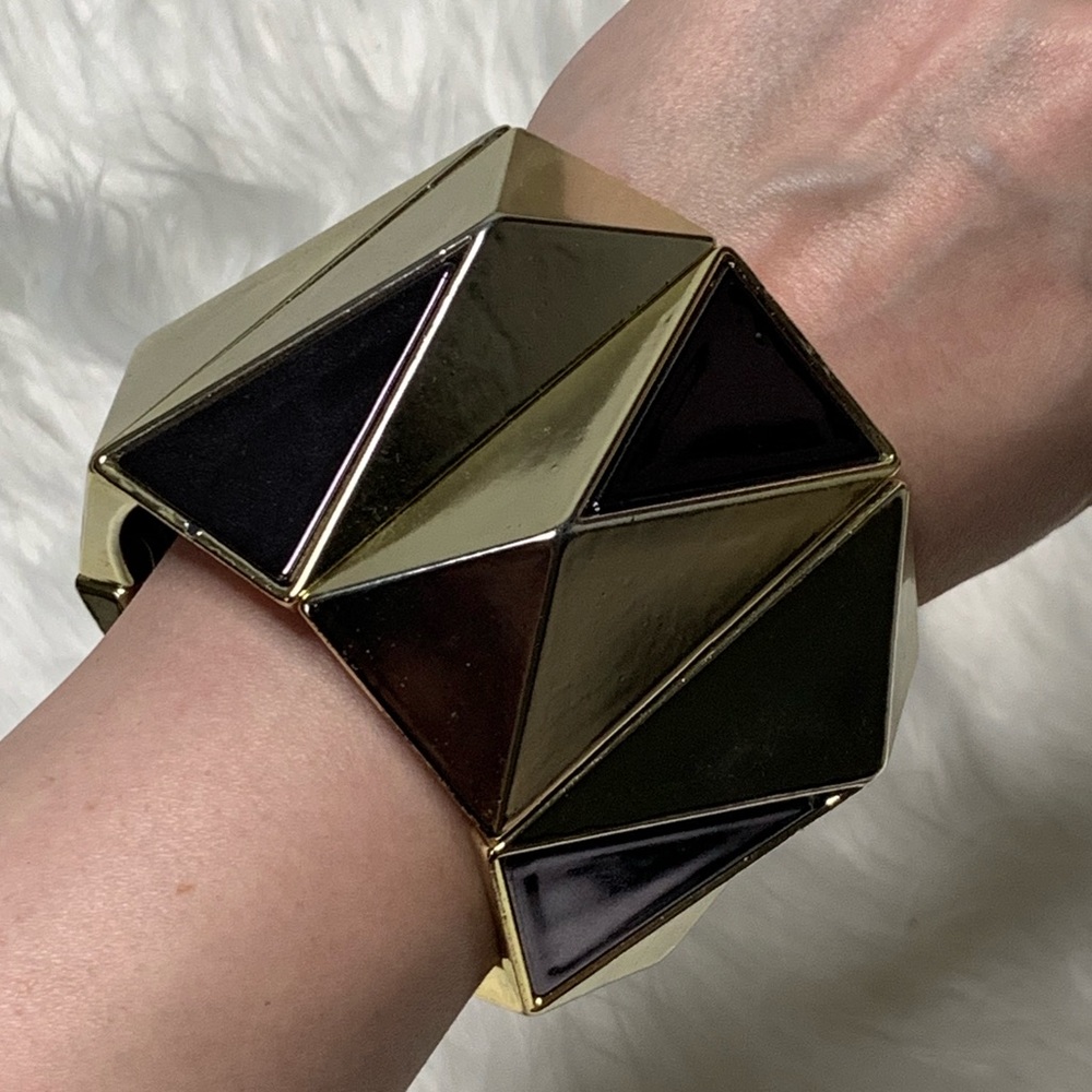 Bold Gold Statement Bracelet